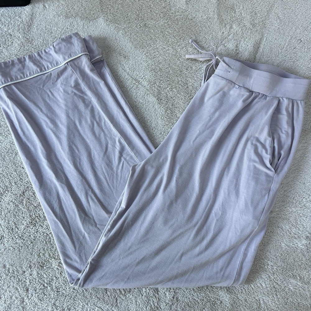 Cozy Earth Pajama Pants Womens Small Lilac Bamboo Lounge Sleepwear Stretch NWOT